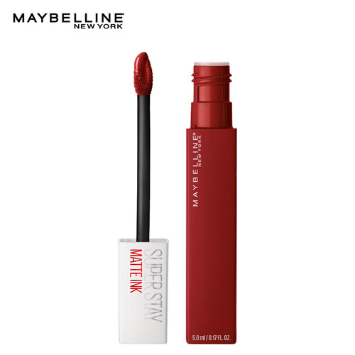 美宝莲（MAYBELLINE）super stay巨持色哑光液体唇膏117 复古砖红色 接吻棒（口红 持久不掉色 不沾杯 ）