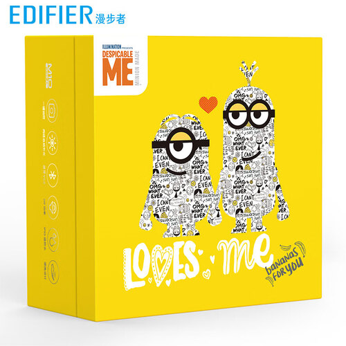 漫步者 （EDIFIER）小黄人系列限定套装（W3真无线蓝牙耳机+M10便携式蓝牙音箱+定制保温杯）