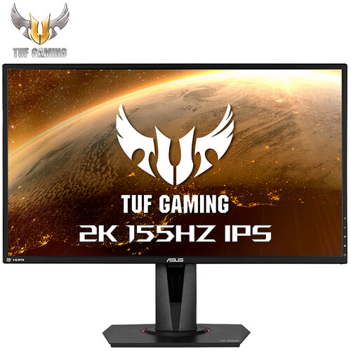 京品电脑华硕TUF Gaming VG27AQE 27英寸 144Hz显示器 超频155Hz 2K IPS HDR电脑显示器自营 电竞小金刚 旋转升降