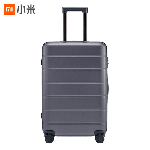小米行李箱拉杆箱 男女万向轮旅行箱登机箱24英寸 灰色