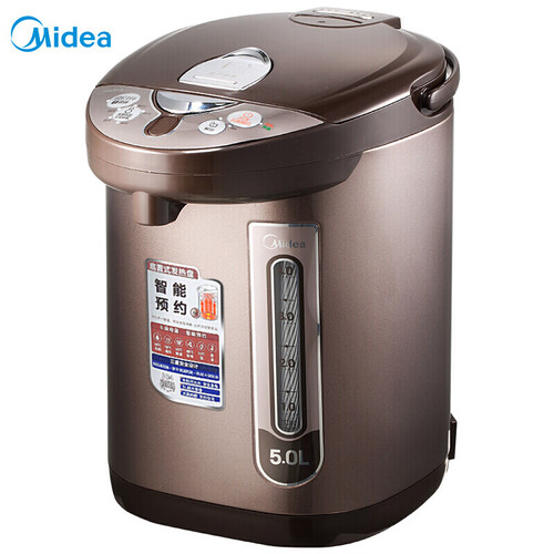 美的（Midea）电热水瓶热水壶电水壶304不锈钢水壶热水瓶5L容量多段温控电水壶双层防烫烧水壶PF703-50T