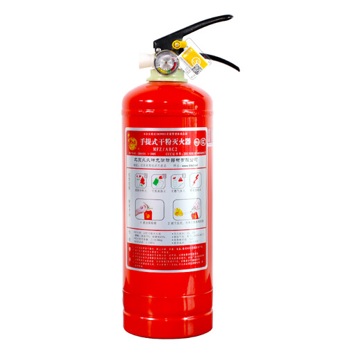 神龙 灭火器 干粉灭火器2公斤 车载家用灭火器2kg MFZ/ABC2 消防器材