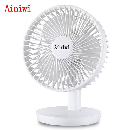 爱尼维（Ainiwi）迷你小风扇usb电扇台式桌面办公室学生宿舍创意电风扇随身静音大风力 天使白豪华款