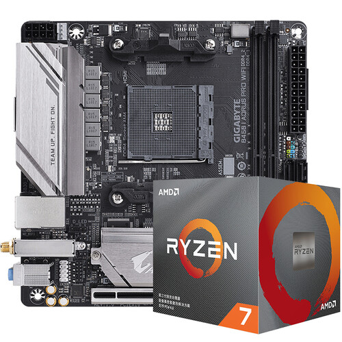 技嘉（GIGABYTE）B450 I PRO WIFI主板迷你itx主板电脑套装AMD锐龙Ryzen R7 3700X+B450主板套装