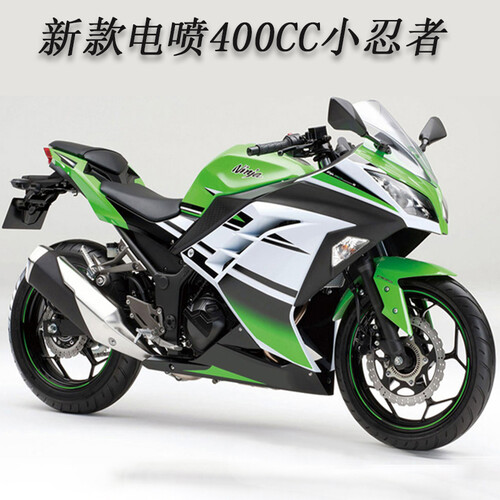 上牌战隼 小忍者电喷摩托车跑车250cc双缸400水冷地平线机车公路趴赛350助力车大街车燃油汽油车 18号花色 套餐三 250cc单缸链条机