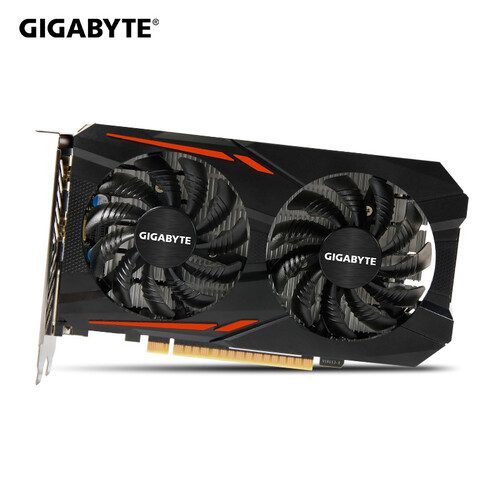 技嘉（GIGABYTE） GTX1050ti 4G台式电脑独立游戏显卡 电竞游戏吃鸡OC超频版 GTX1050Ti OC 4G风神