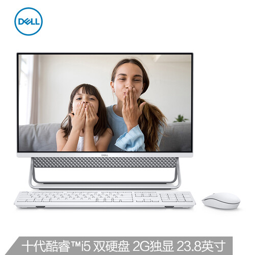 戴尔(DELL)灵越AIO 5491 23.8英寸 英特尔酷睿i5 微边框一体机台式电脑(十代i5-10210U 8G 256G 1T MX110 2G)