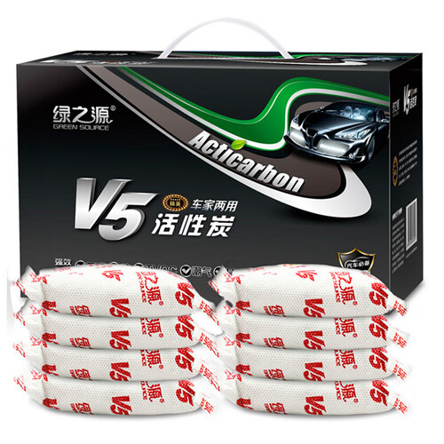 京东超市绿之源 2000gV5精英活性炭包 新汽车内除臭去异味家用装修吸去除甲醛清除剂防潮碳包除烟味除味剂竹炭包