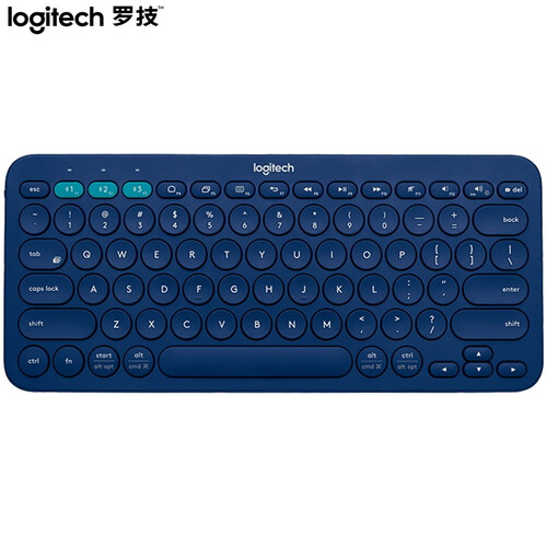 罗技（Logitech） K380无线蓝牙键盘多功能便携智能蓝牙键盘安卓苹果电脑手机 K380蓝色