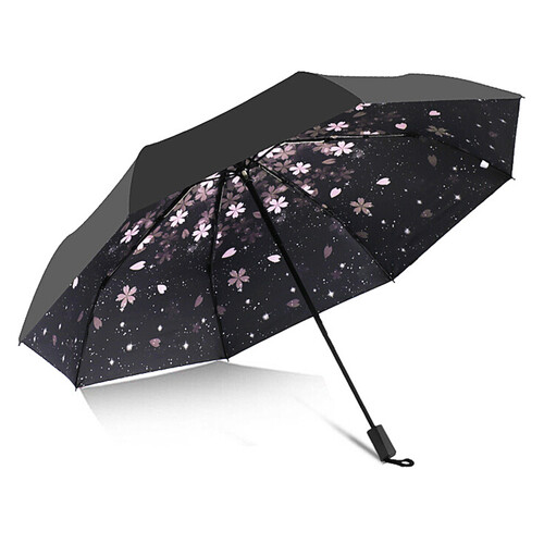 京东超市C'mon 漫天花A153-1 晴雨两用太阳伞防晒伞折叠晴雨伞遮阳伞女折叠防紫外线伞
