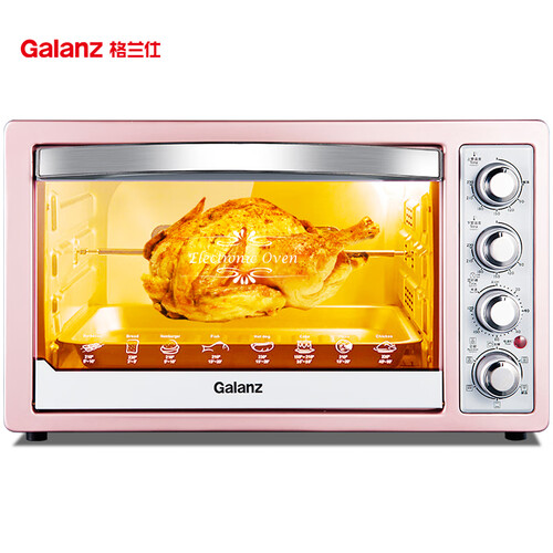 格兰仕（Galanz）家用电器多功能电烤箱32升独立控温热风循环旋转烤叉炉灯专业烘焙烘烤蛋糕面包K1H