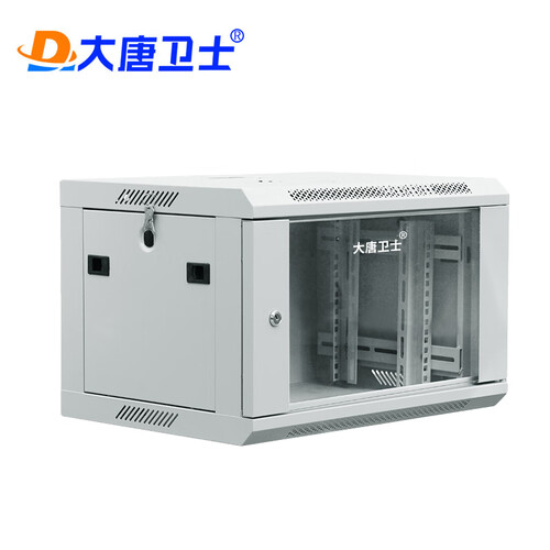 大唐卫士T3-5006壁挂式墙柜网络机柜 监控机柜6U交换机小机柜  19英寸标准加厚小型壁挂机柜0.35米