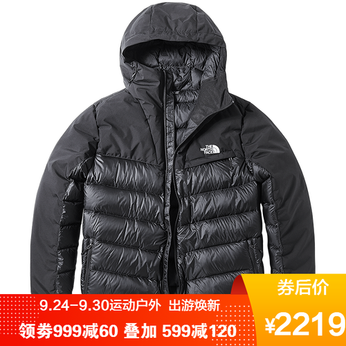 北面羽绒服男 鹅绒 TheNorthFace 19秋冬新款800蓬保暖防风厚冬装外套 3KTD 黑色/KX7（19秋冬） XL/180