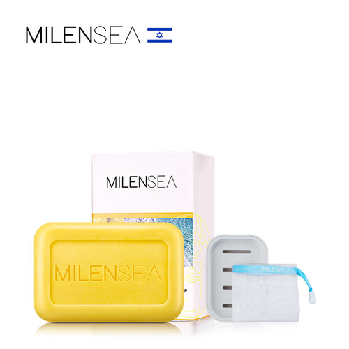 京东超市【赠起泡网+皂托】MIENSEA米蓝晞以色列进口硫磺皂125g控油祛痘除螨皂洗脸皂手工香皂洁面皂洗面奶肥皂螨虫皂