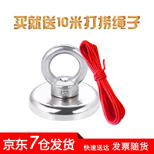 三合（SUNHEY） 强力打捞磁铁吊环磁铁 吸铁石钕铁硼磁钢 圆形强力磁石 强磁 D42/拉力60斤