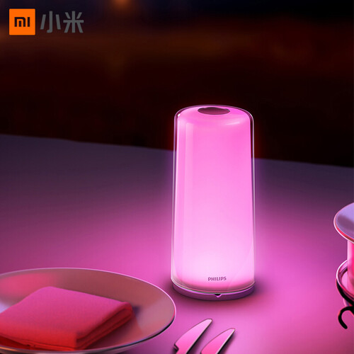 米家（MIJIA）飞利浦（PHILIPS）多色彩光源 床头灯小米智能LED氛围灯台灯 小夜灯 学生宿舍卧室工作睡眠灯