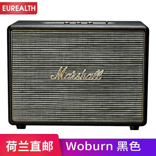 海囤全球马歇尔（Marshall） 马勺音箱 无线蓝牙复古家用5.0蓝牙低音炮进口音响 插电款 Woburn 黑色