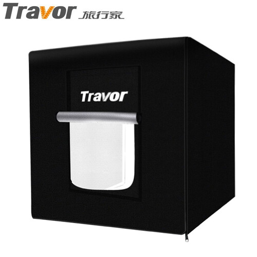 旅行家（Travor）摄影棚LED小型影棚套装80cm 拍照道具可折叠柔光灯箱 免布光可调光