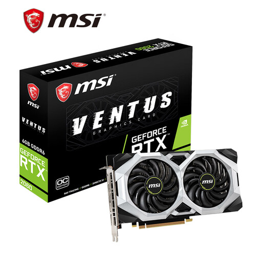 微星（MSI）万图师 GeForce RTX 2060 VENTUS 6G OC GDDR6 1710MHz 时尚款电脑独立游戏电竞显卡