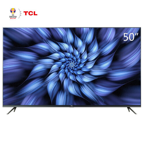 TCL 50V2  50英寸纤薄全面屏4K超清HDR电视机 30核人工智能（银河灰）