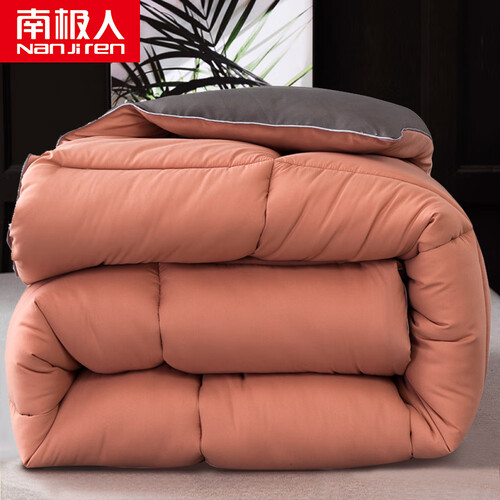 京东超市南极人（NanJiren）秋冬被子6斤 200*230cm 加厚保暖双人被褥被芯 舒柔羽丝绒被棉被春秋盖被