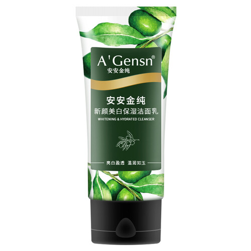 京东超市安安金纯 A'Gensn橄榄油新颜保湿洁面乳85g