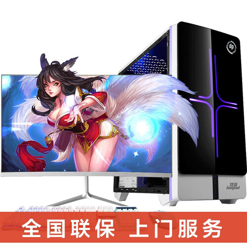 狄派 新酷睿九代i5-9400F六核/8G独显/吃鸡台式机电脑主机/电竞高配组装电脑游戏整机全套 电脑主机+显示器 套餐六吃鸡 （九代i5+8G独显+双硬盘）