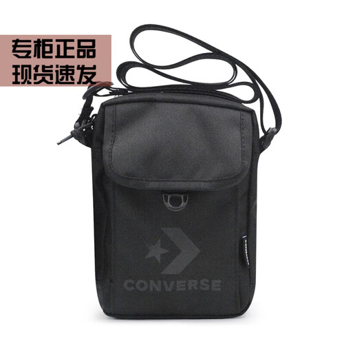 Converse匡威新品男包女包单肩背包旅行运动休闲方包斜挎包小拎包10008299-A01 黑色 10008299-A01 均码