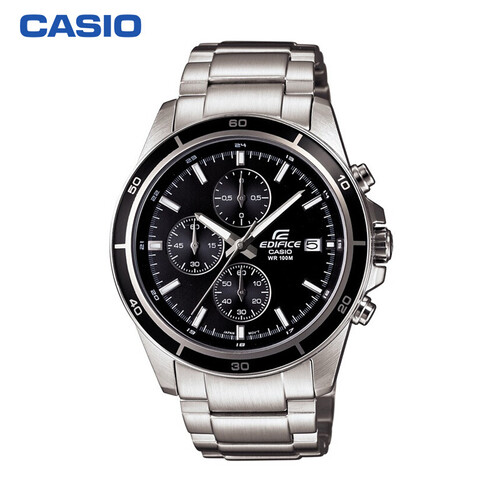 卡西欧（CASIO）手表 EDIFICE 经典三盘六指针商务男表石英表 EFR-526D-1A