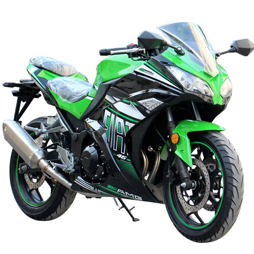 全新国四电喷小忍者摩托车跑车200CC/400CC双缸电喷水冷重机车街车燃油车公路赛赛车整车可上牌 推荐颜色 国四电喷隆鑫200六档链条机