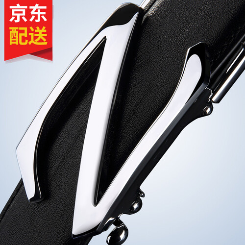 高尔夫GOLF 牛皮男士皮带自动扣耐磨腰带礼盒裤带P4BV89633J黑色