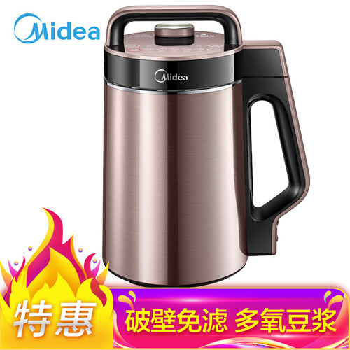 京东超市美的（Midea）豆浆机破壁免滤豆浆机时间温度双预约易清洗搅拌机CZ21