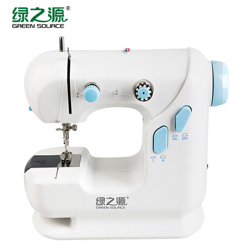 绿之源电动台式缝纫机 迷你家用多功能小型吃厚微型脚踏手工裁缝机