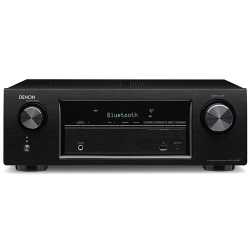 天龙（DENON）AVR-X520BT 音响 家庭影院 5.2声道 AV 功放 支持全彩4K超高清/蓝牙/HDCP 2.2 黑色