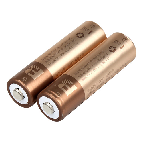 沣标(FB)5号充电电池AA2600mAh*2节装 五号镍氢可充电适用相机/玩具/遥控器/鼠标键盘等