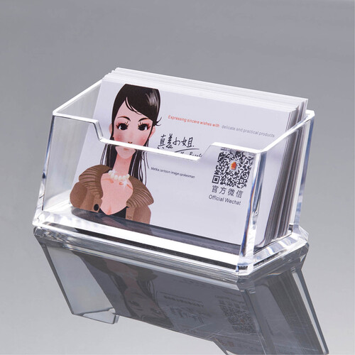 金隆兴 （Glosen）名片座 单格亚克力透明名片盒 C2151