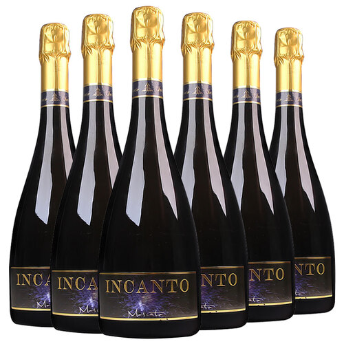 京东超市（意大利原瓶/可配香槟杯)阿斯蒂(Asti)产区进口起泡酒依卡特莫斯卡托(Moscato)甜白葡萄酒 整箱6支