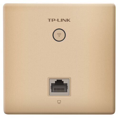 TP-LINK 1200M 5G双频无线AP 86型面板 企业级酒店别墅wifi接入 POE供电/AC管理 TL-AP1202I-PoE香槟金