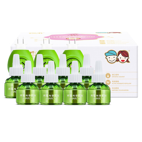 京东超市润本（RUNBEN） 驱蚊 蚊香液 45ml×8瓶+3器 防蚊 电蚊香 驱蚊器 婴童驱蚊 电蚊香液 无香型
