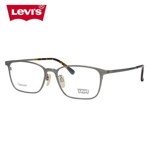 李维斯（Levi's）眼镜框 男女款枪色钛金属光学近视眼镜架 LS97020 C02S 55mm
