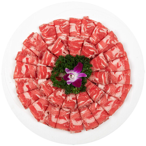 扶贫特产蒙都 神涮牛肉片 500g/桶 家庭肥牛片 火锅食材