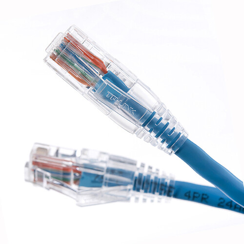 TP-LINK TL-EC5e00-2(蓝) 超五类非屏蔽网络跳线 工程级CAT5e类网线 2米纯铜 蓝色