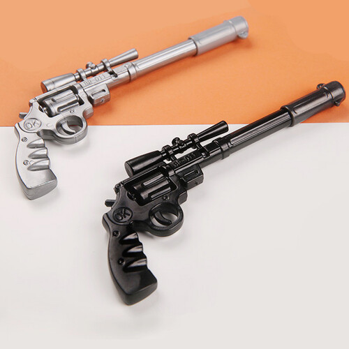 包邮 创意武器笔 穿越火线中性笔 可爱水笔圆珠笔文具奖品礼品 手枪 圆珠笔6支装