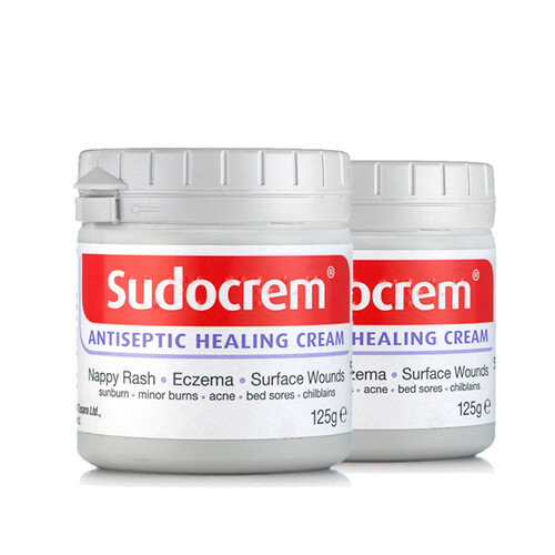 海囤全球Sudocrem 英国原装屁屁乐婴儿护臀霜屁屁霜护臀膏清洁面膜 屁屁乐125g两瓶装