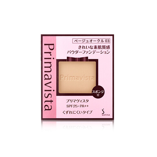 苏菲娜（Sofina）映美焕采控油轻盈粉饼BO03 9g SPF25 PA++(象牙色 适合泛红肌肤 控油遮瑕 不含粉盒 花王)