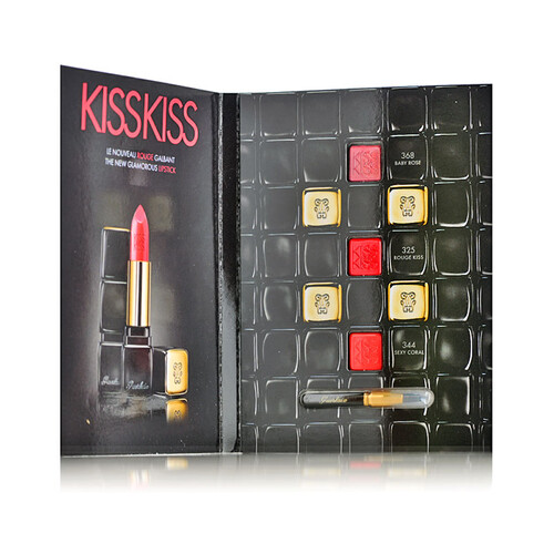 娇兰（Guerlain） Guerlain娇兰kisskiss亲亲唇膏口红 持久保湿 试色卡0.2g*3（368+325+344）