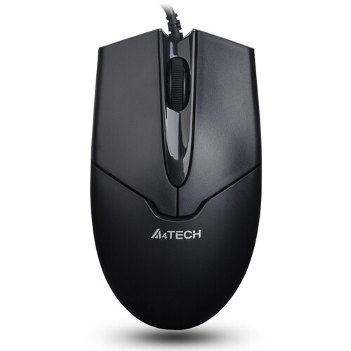 双飞燕（A4TECH) OP-550NU 鼠标 有线鼠标 办公鼠标 便携鼠标 对称鼠标 黑色