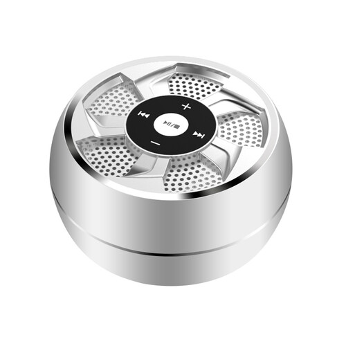 诺必行 V18 蓝牙音箱 无线电脑低音炮音响 手机车载播放器 户外便携插卡迷你小音响 银色