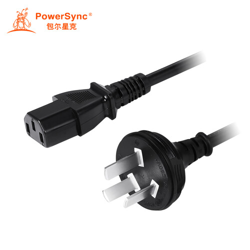 包尔星克（PowerSync）EP3C-01 电脑主机电源线 适用电脑主机显示器电饭煲电水壶家用电器