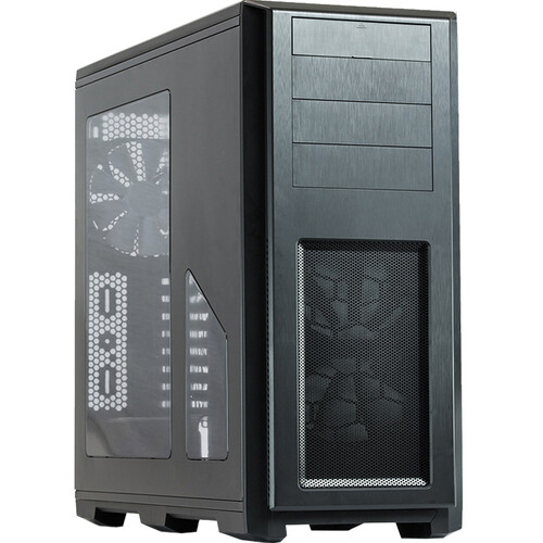追风者(PHANTEKS) 614P黑色 全塔双路服务器侧透水冷电脑机箱(支持6硬盘位/EEB双路主板/背线/配2风扇)